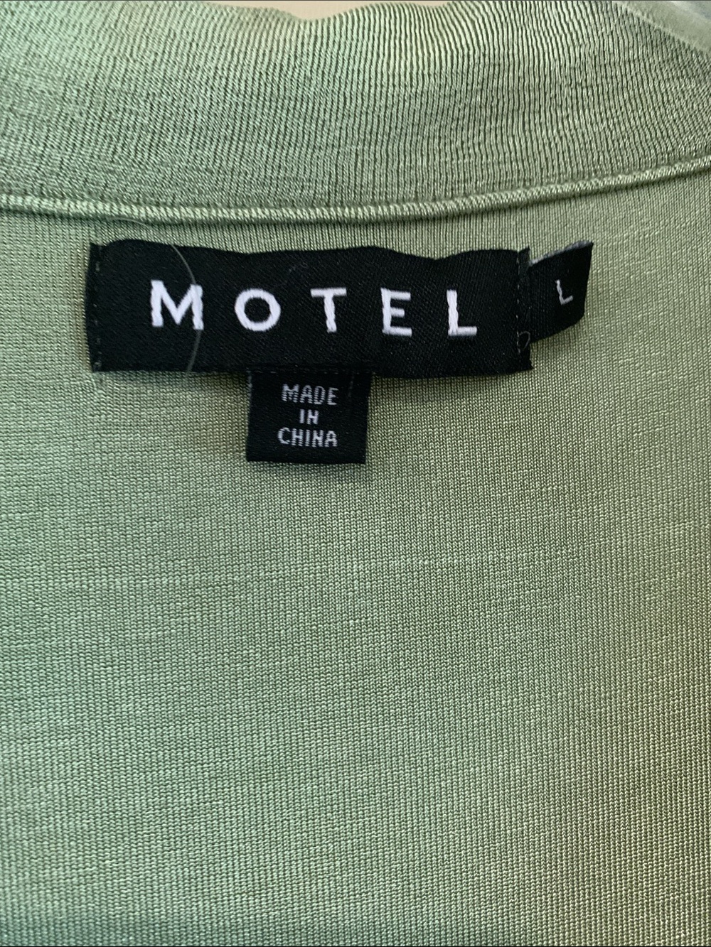 Motel Rocks Sage Green Collared V-Neck Maxi Dress - Short Sleeve - Picture 2 of 8